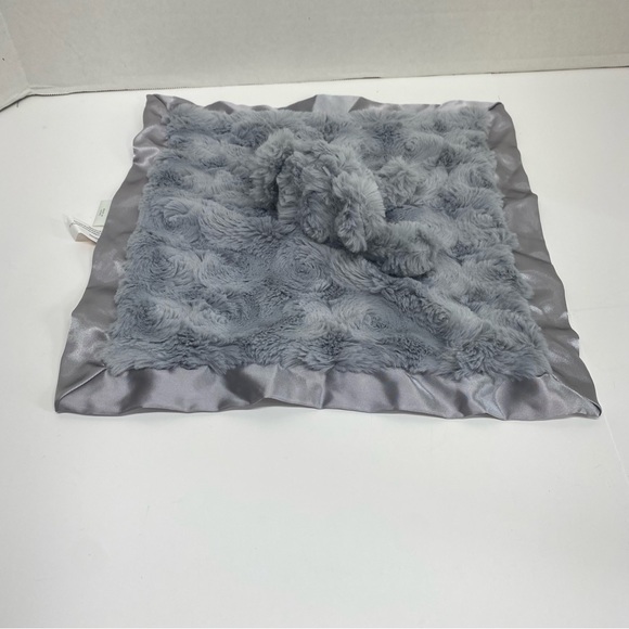 Cloud Island Gray Elephant Lovey Security Blanket Satin Trim and Back Baby Plush - Picture 2 of 15